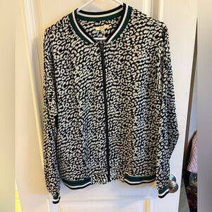 Kori American Leopard Print Women's Bomber Jacket